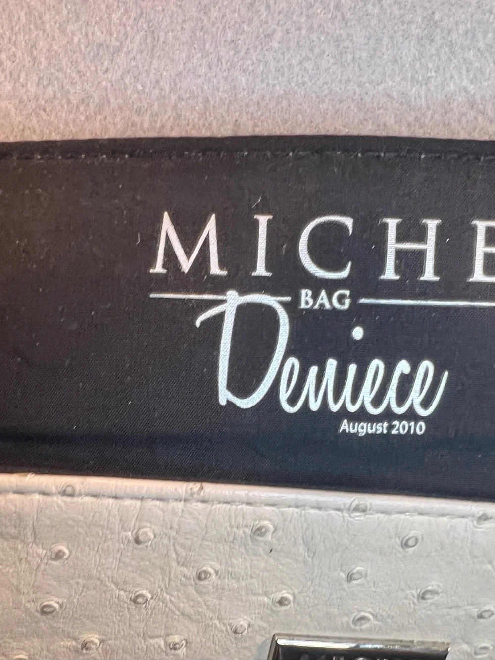 Miche Classic Deniece Retired Dark Denim Chain Handle Bag